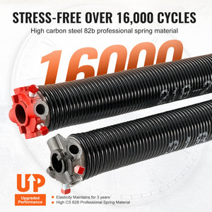 Garage Door Torsion Springs | Pair 0.218x2x23" with Winding Bars