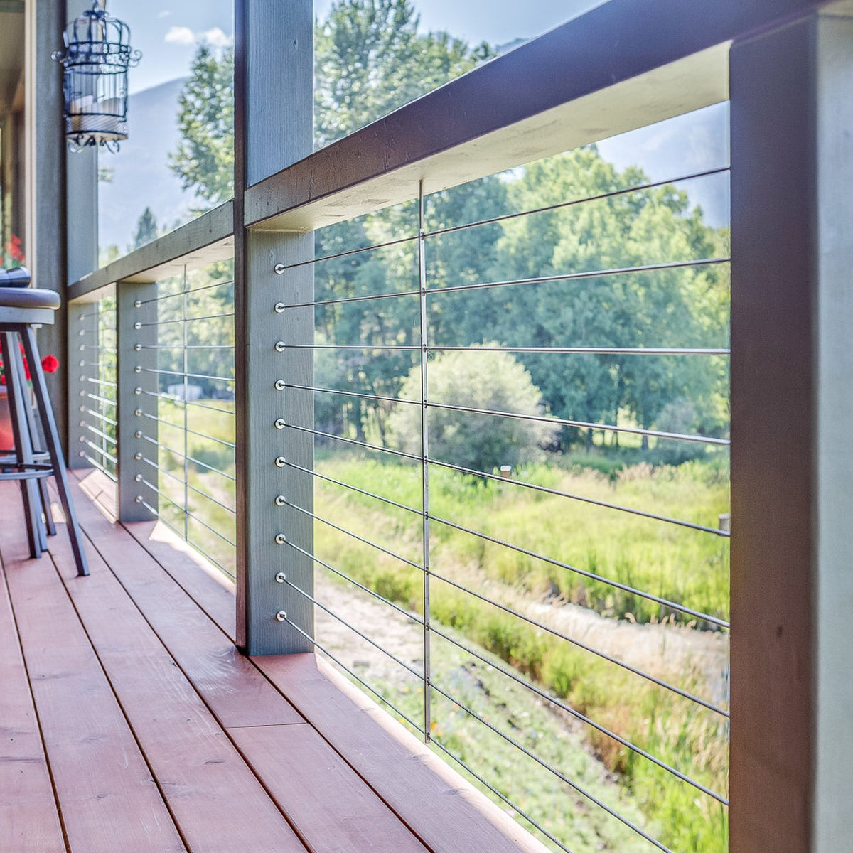 Cable Railing Kit 51 Pack | 3.2mm Wheel Protector Sleeves with Swage Tensioner & Terminal | For Horizontal Cable Railings