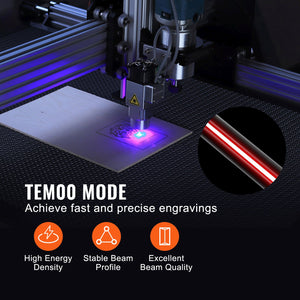 CO2 Laser Tube 50W | 850mm Length x 50mm Diameter Glass Tube | TEM00 Beam Mode | Replacement for Laser Engraver & Cutter | For Wood, Acrylic, Fabric, Leather & Bamboo