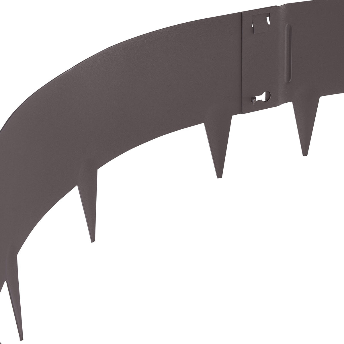 Steel Landscape Edging 5 Pack | 39" L x 5" H Bendable Garden Borders | Hammer-In Metal Edging with 3.15" Spikes | Rustic Brown