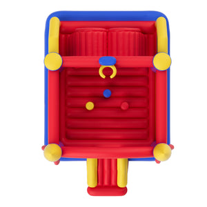 Inflatable Bounce House 4.0x2.4x2.4m | Outdoor Playhouse Trampoline with Blower, Slide & Storage Bag | Backyard Bouncy Castle for Kids 3-8 Years