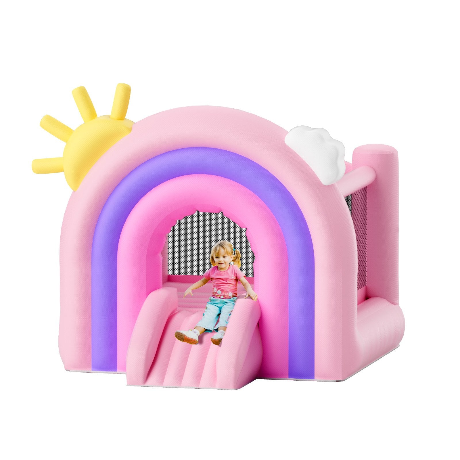 Inflatable Bounce House 2.8x2.3x2.3m | Includes Blower & Slide | For Ages 3-8