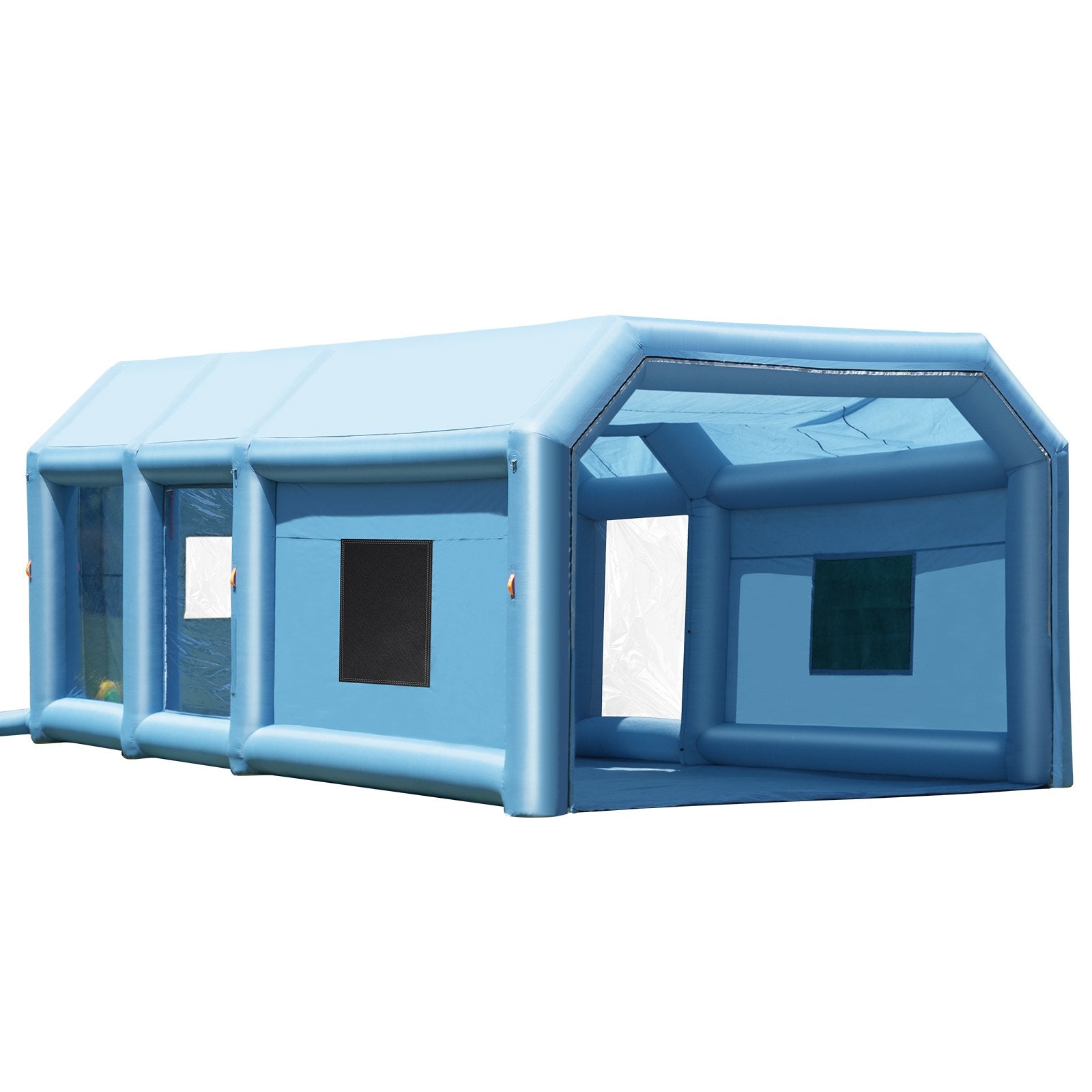 Inflatable Paint Booth 23x13.1x9FT | Includes 750W & 480W Blowers | Portable Spray Booth for Car & Furniture Painting