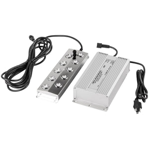 Mist Maker | 10-Head Ultrasonic Fogger with Power Supply | 5kg/h Stainless Steel Pond & Garden Humidifier