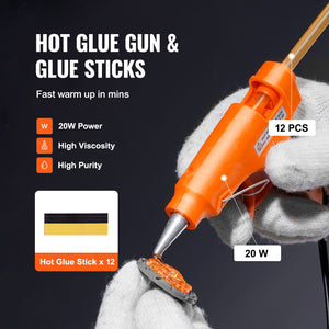 Dent Removal Kit 25 Piece | Paintless Auto Body Repair Tools with Glue Gun & Puller Tabs