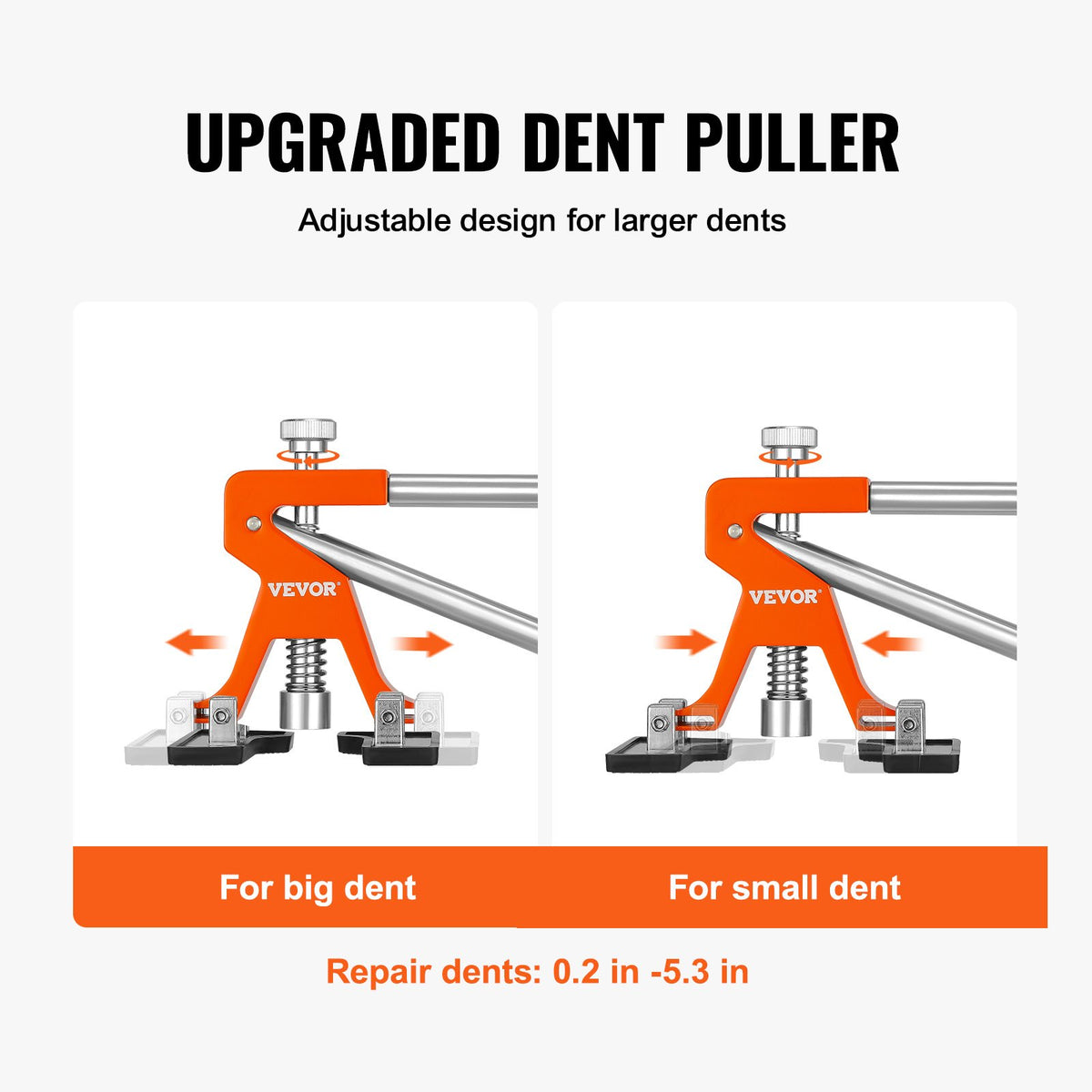 Dent Removal Kit 56 Piece | Paintless Car Dent Repair Tools with Golden Lifter, Bridge Puller & Hot Glue Gun | For Auto Dents & Hail Damage