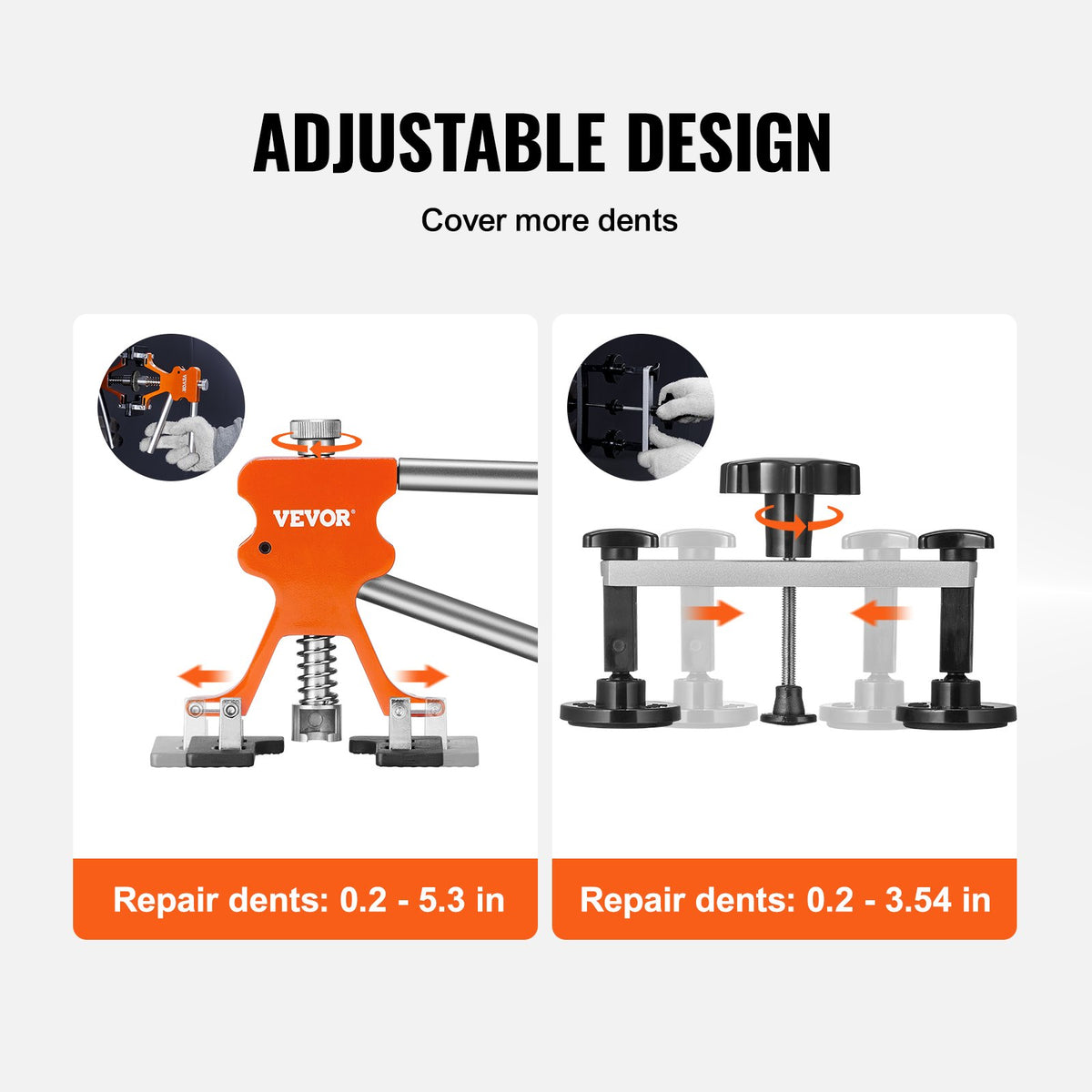 Dent Repair Kit 69 Piece | Paintless Car Dent Removal Tool Set | Golden Lifter, Bridge Puller & Slide Hammer for Auto Body, Washing Machines & Refrigerators