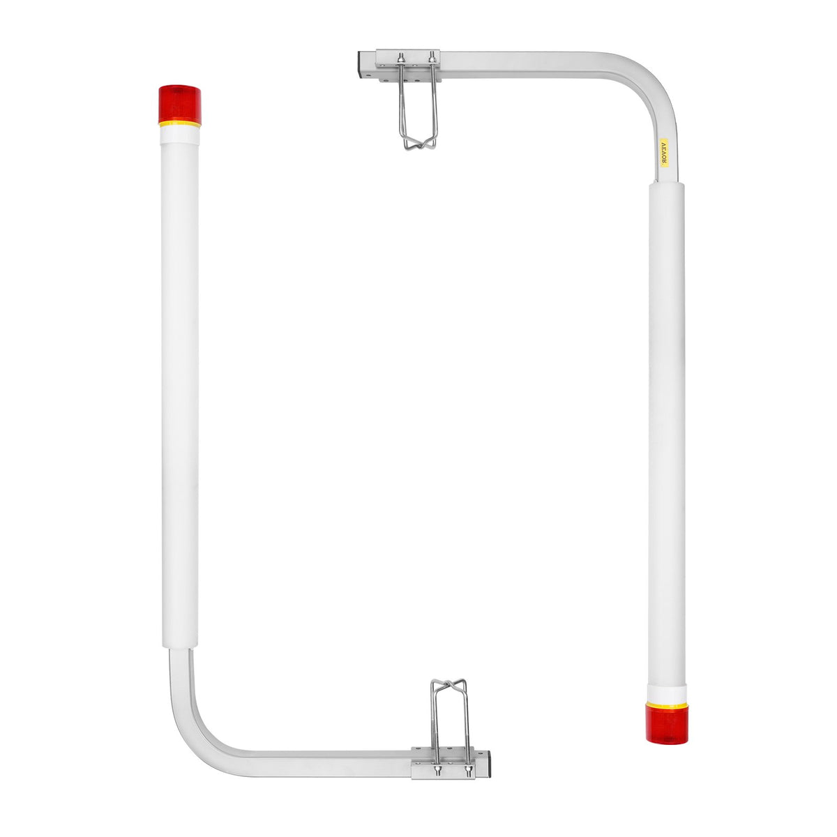 Boat Trailer Guide 1.57m with LED Lights | 2 Pack Galvanised Steel Guides with PVC Pipes | Fits Ski, Fishing & Sailboat Trailers