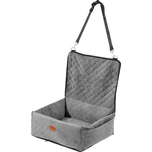 Dog Car Seat | Booster Seat for Small/Medium Dogs up to 18.1kg | Grey