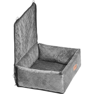 Dog Car Seat | Booster Seat for Small/Medium Dogs up to 18.1kg | Grey