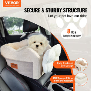 Center Console Dog Car Seat | Booster Seat for Small Dogs up to 3.6kg