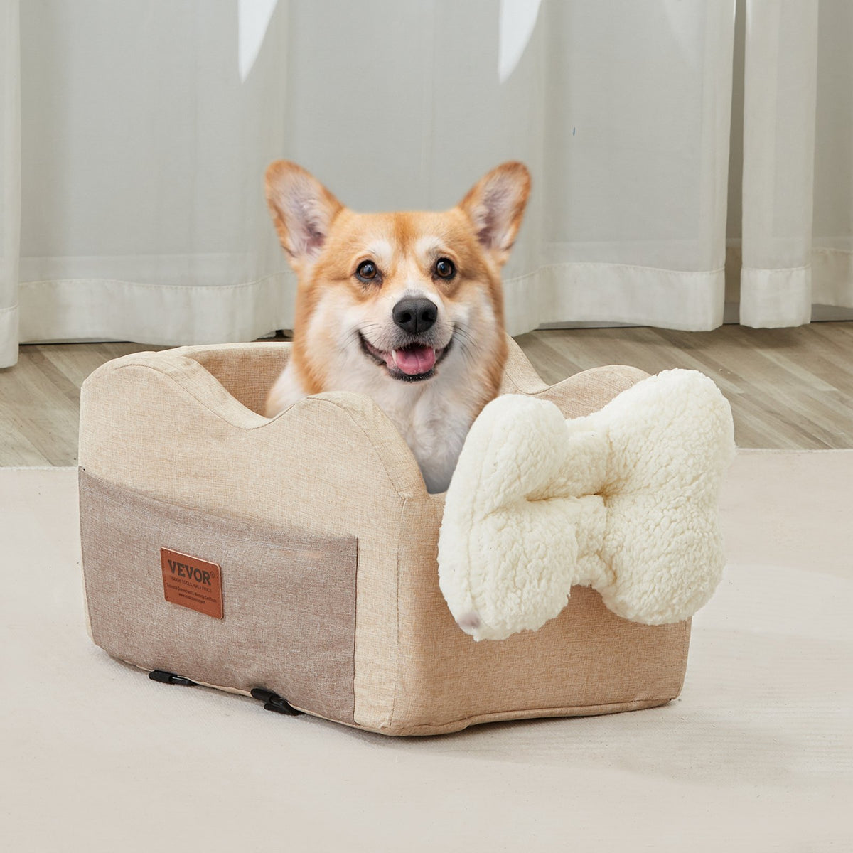 Center Console Dog Car Seat | Booster Seat for Small Dogs up to 3.6kg