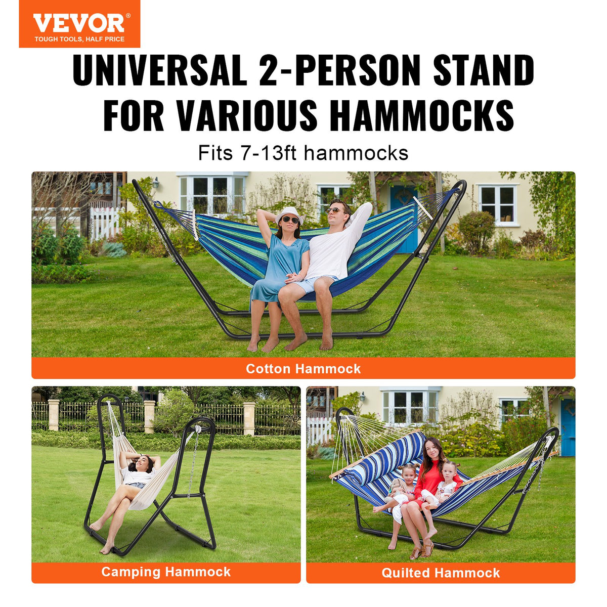 Steel Hammock Stand | 450lb Capacity Frame for 6.9–12.8ft Hammocks