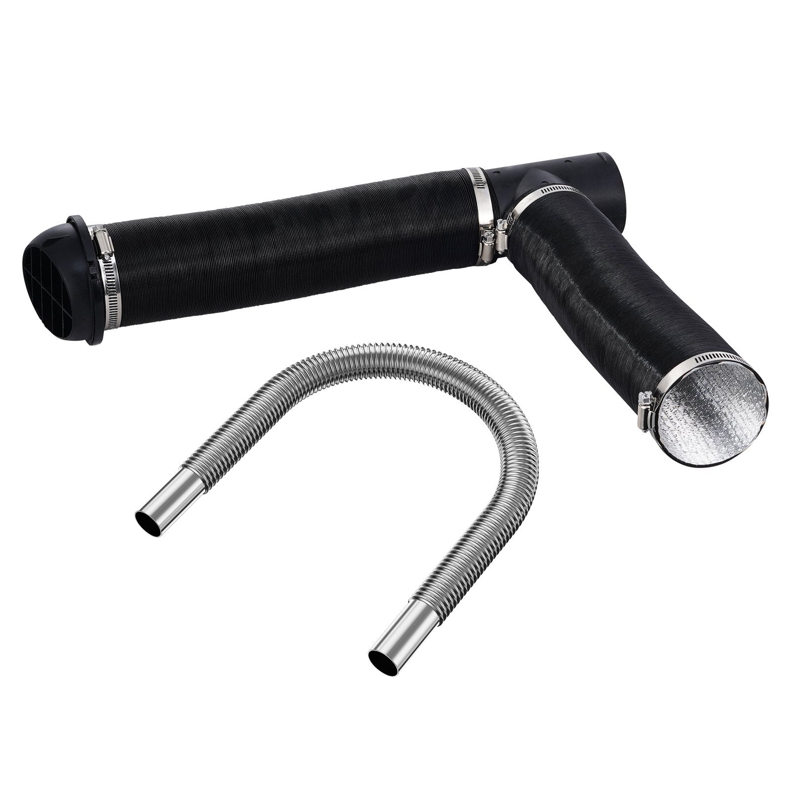 Diesel Heater Pipe Ducting Kit | 3" Air Hose + 1" Exhaust + Vents & Clamps | Fits 2kW-8kW Heaters