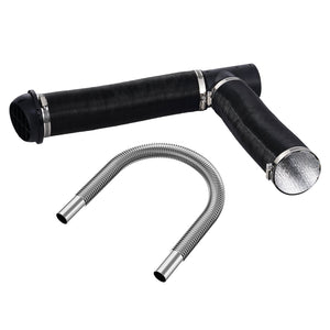 Diesel Heater Pipe Ducting Kit | 3" Air Hose + 1" Exhaust + Vents & Clamps | Fits 2kW-8kW Heaters