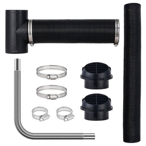 Diesel Heater Pipe Ducting Kit | 3" Air Hose + 1" Exhaust + Vents & Clamps | Fits 2kW-8kW Heaters