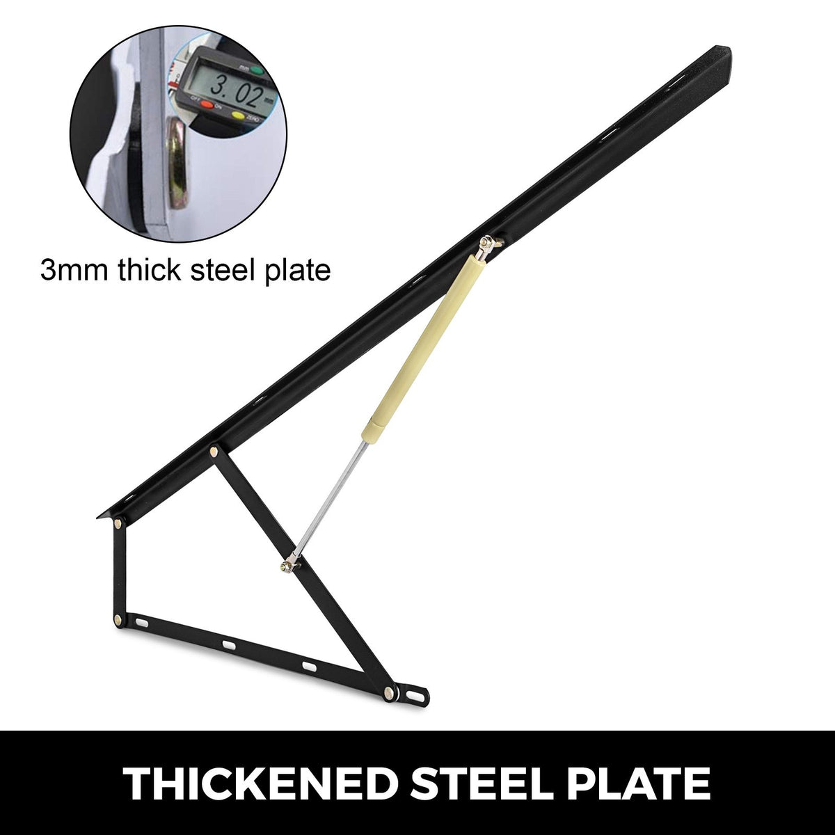 Hydraulic Bed Lift Mechanism Kit 48" | For Sofa Beds & Storage Beds | Heavy Duty Hardware