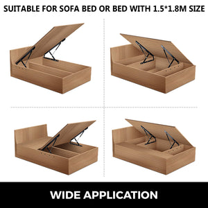 Hydraulic Bed Lift Mechanism Kit 48" | For Sofa Beds & Storage Beds | Heavy Duty Hardware