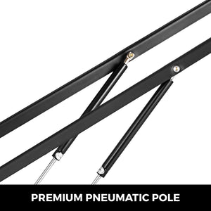 Pneumatic Gas Spring Kit 5FT Pair | Heavy Duty Lift Mechanism for Box Beds & Storage Sofas | Black