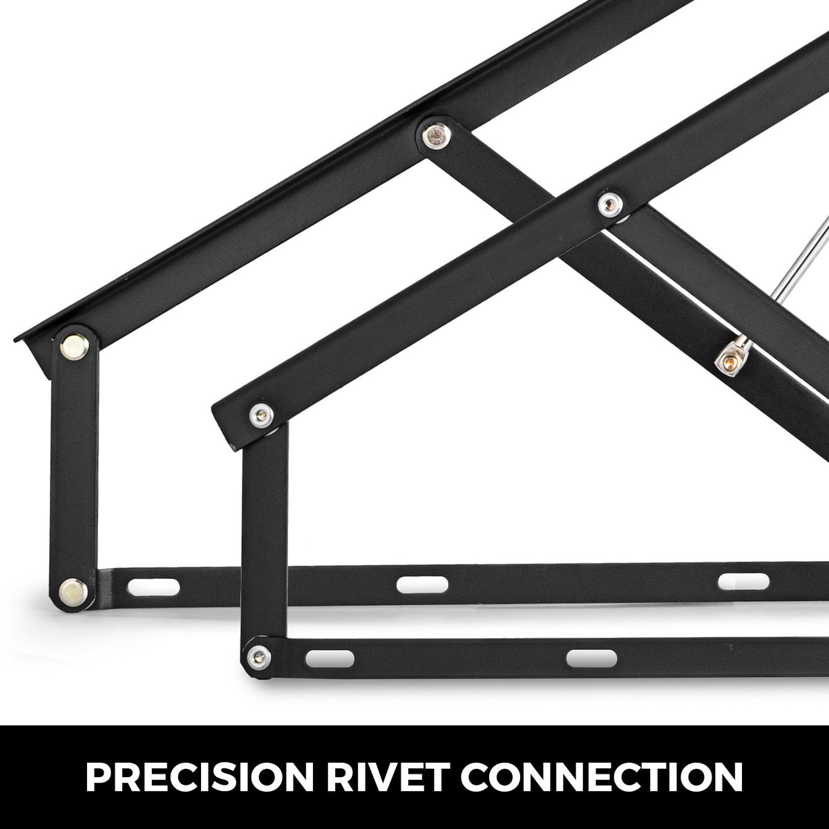 Pneumatic Gas Spring Kit 5FT Pair | Heavy Duty Lift Mechanism for Box Beds & Storage Sofas | Black