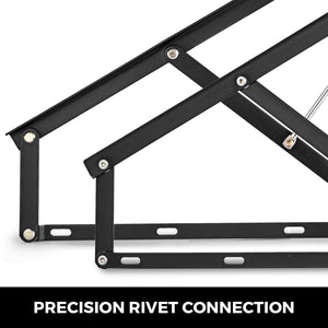 Pneumatic Gas Spring Kit 5FT Pair | Heavy Duty Lift Mechanism for Box Beds & Storage Sofas | Black