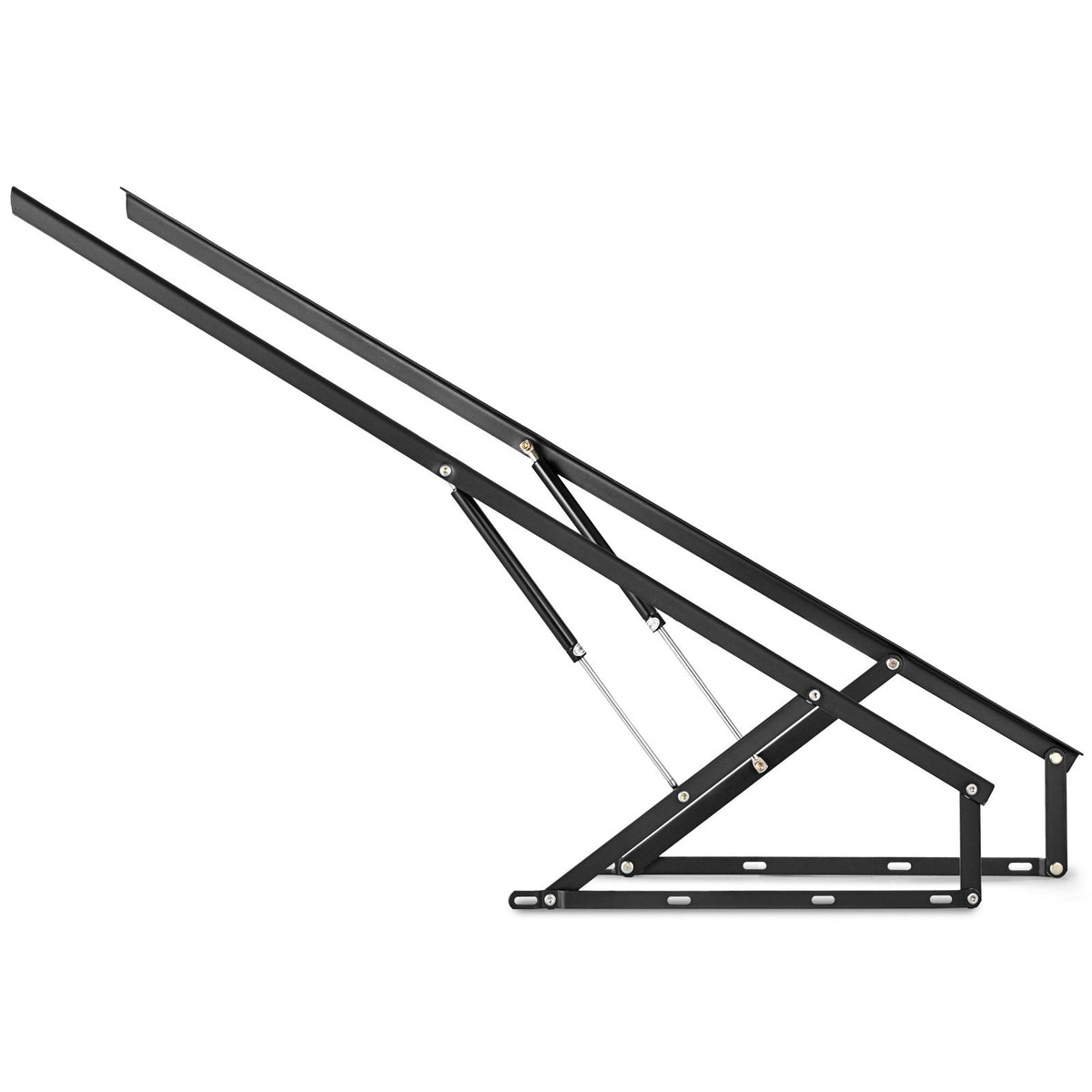 Pneumatic Gas Spring Kit 5FT Pair | Heavy Duty Lift Mechanism for Box Beds & Storage Sofas | Black