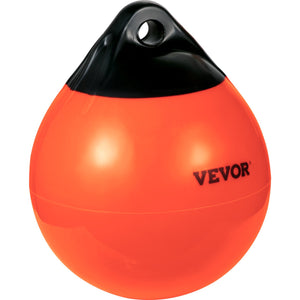 Marine Buoy Balls | 15" Inflatable PVC Mooring Markers | Heavy Duty Orange Boat Floats