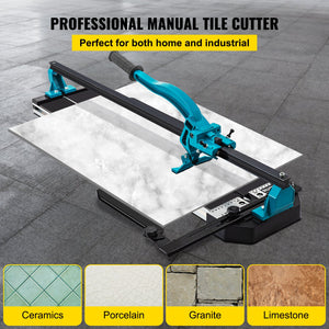 Tile Cutter | 24" Cutting Tool with Laser Guide & Double Brackets