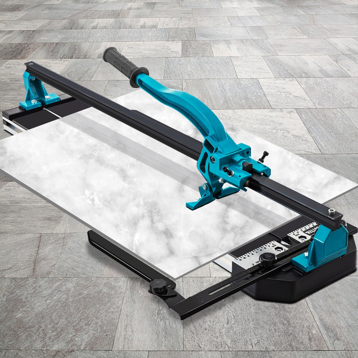 Tile Cutter | 24" Cutting Tool with Laser Guide & Double Brackets