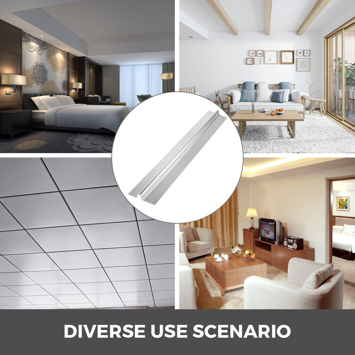 PEX Heat Transfer Plates 200 Pack | 4FT Aluminium Plates for Radiant Heating | Fits 1.27cm PEX Tubing