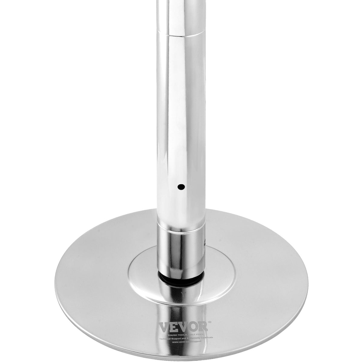 Professional Spinning & Static Dancing Pole | 45mm Stainless Steel | Height Adjustable & Removable | Fitness Exercise Pole for Home, Gym & Club | Silver