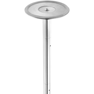 Professional Spinning & Static Dancing Pole | 45mm Stainless Steel | Height Adjustable & Removable | Fitness Exercise Pole for Home, Gym & Club | Silver
