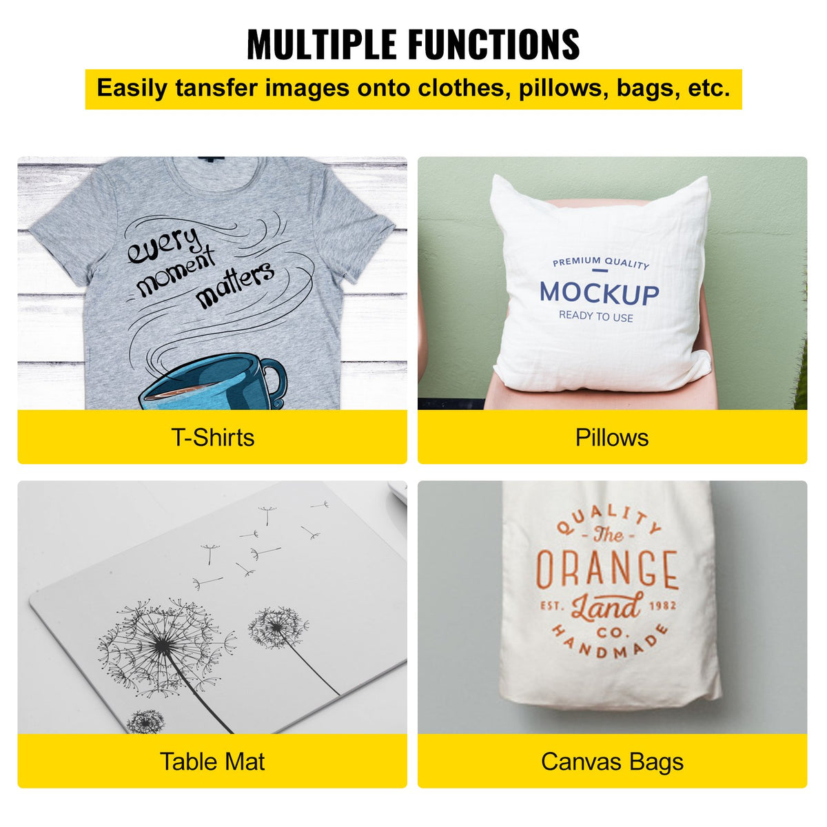 Heat Press Machine | 15x15" Industrial Quality Clamshell Sublimation Press for T-Shirts