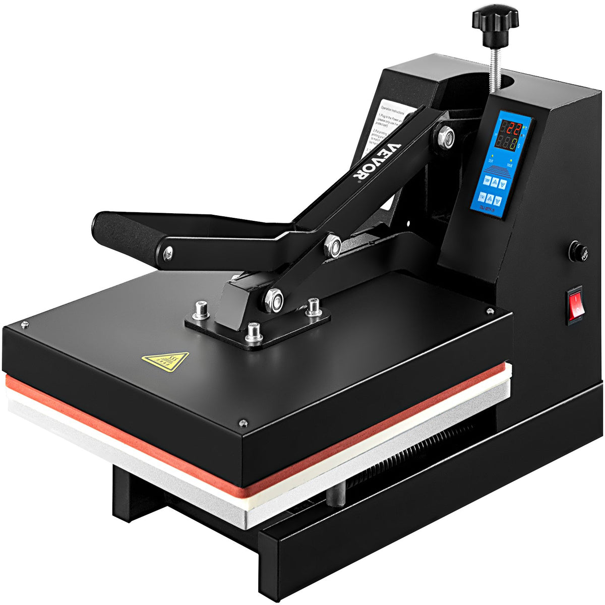 Heat Press Machine | 15x15" Industrial Quality Clamshell Sublimation Press for T-Shirts