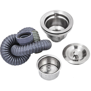 Handmade Sink | 40.6x39.4x25.4cm Stainless Steel Kitchen Sink with Right Platform | 1 Compartment