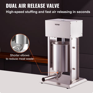 Electric Sausage Stuffer | 10L Variable Speed Stainless Steel Maker