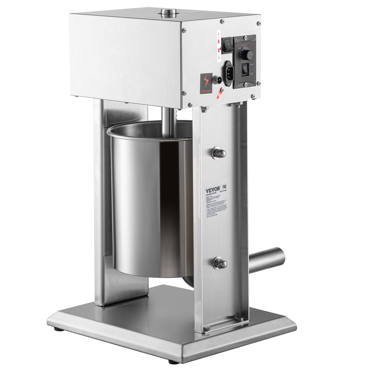 Electric Sausage Stuffer | 10L Variable Speed Stainless Steel Maker