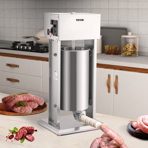 Electric Sausage Stuffer 15L | Variable Speed Stainless Steel Meat Stuffer | For Home & Commercial Use