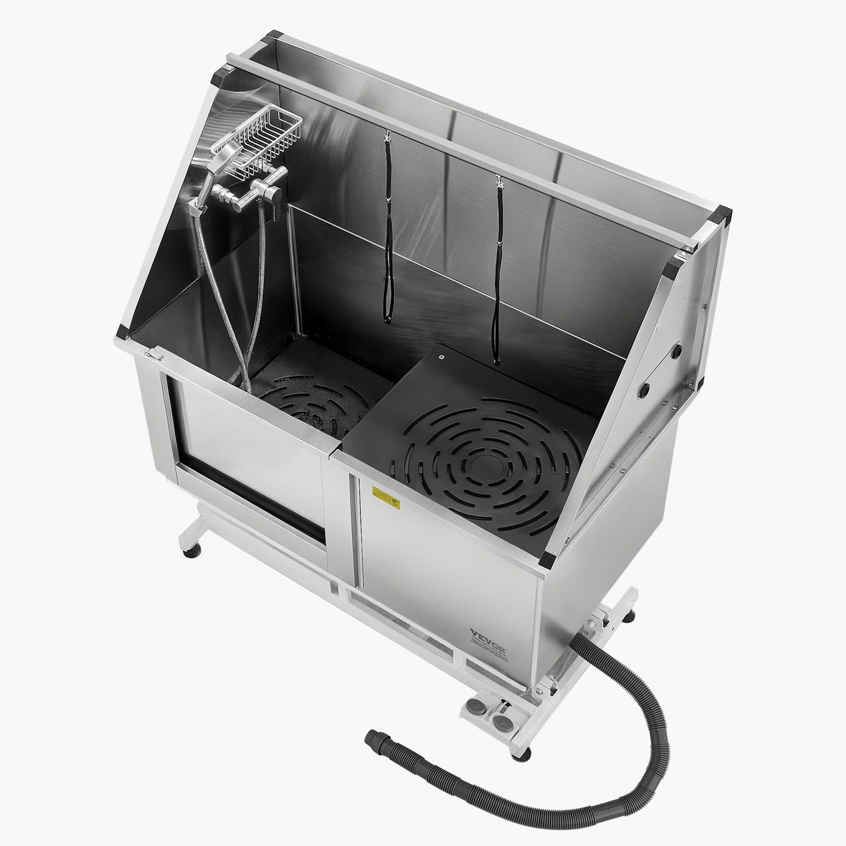 Dog Grooming Tub | 127cm Electric Stainless Steel with Filter | Left Entry