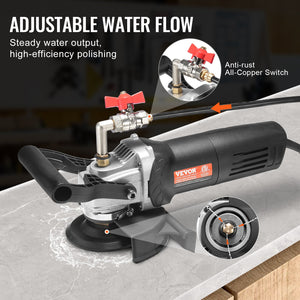 Wet Stone Polisher | 4" Granite Polisher with 6-Speed Control