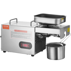 Electric Oil Press Machine | 850W Stainless Steel Expeller | Adjustable Temperature for Seeds & Nuts