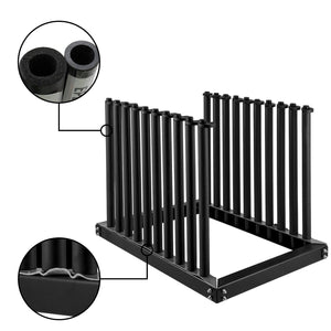 Windshield Rack 9-Lite | Steel Truck Glass Rack 24 Inch Height | PVC Pad & Foam Padding | For Glass Transportation
