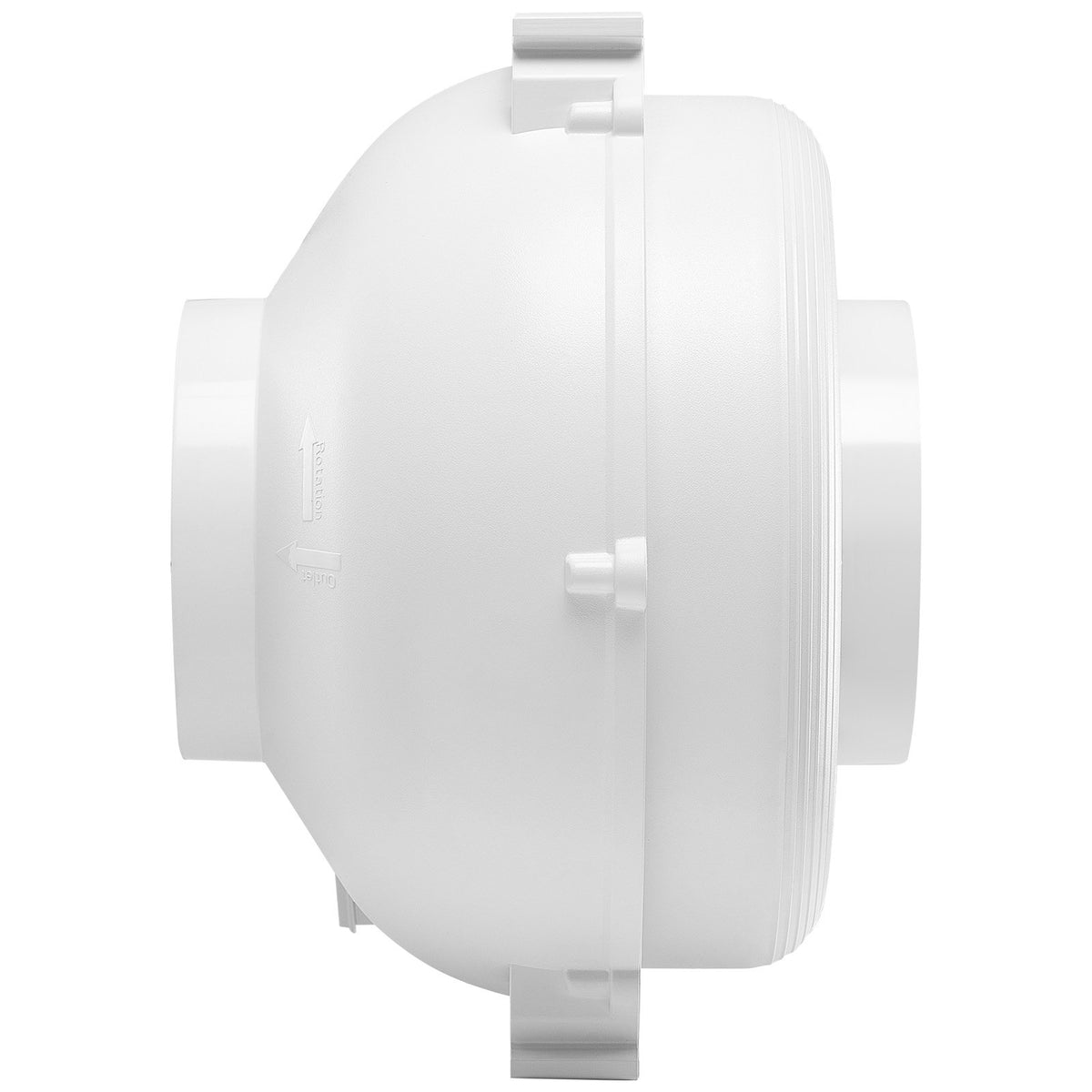 Radon Mitigation Fan Kit | 6" to 4.5" Inline Duct Fan | Quiet 380 CFM Airflow