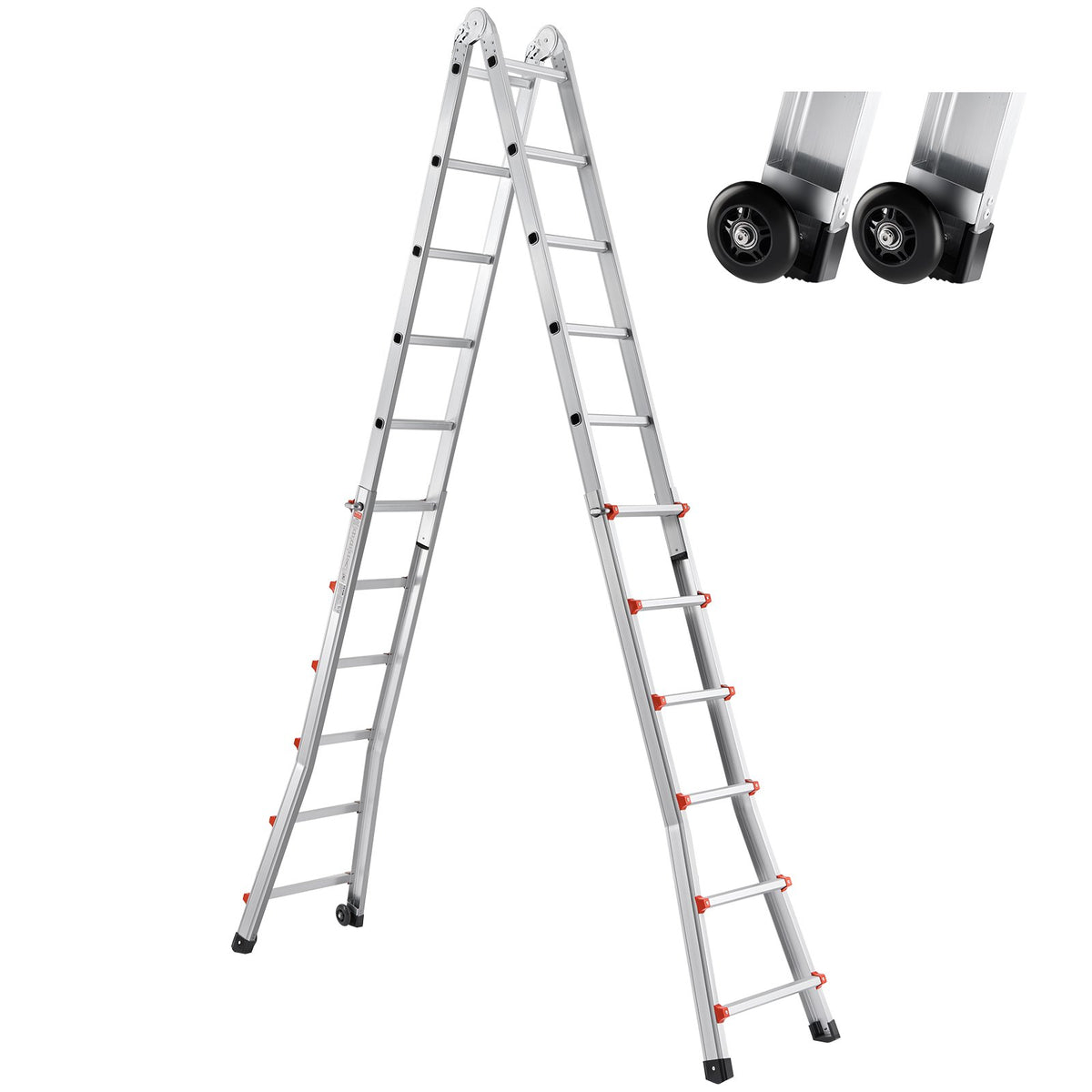 Telescoping Ladder | A-Frame 20FT Extension | Multi-Function for Home & Work