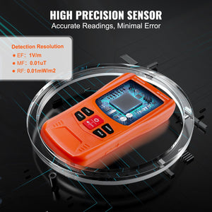 3-in-1 EMF Meter 5Hz-6GHz | Handheld Rechargeable Radiation Detector | LCD Display | For Home, Paranormal & 5G Testing
