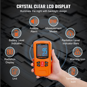 3-in-1 EMF Meter 5Hz-6GHz | Handheld Rechargeable Radiation Detector | LCD Display | For Home, Paranormal & 5G Testing