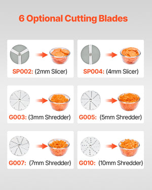 Food Processor & Chopper | 6 Stainless Steel Blades (Variant 2)