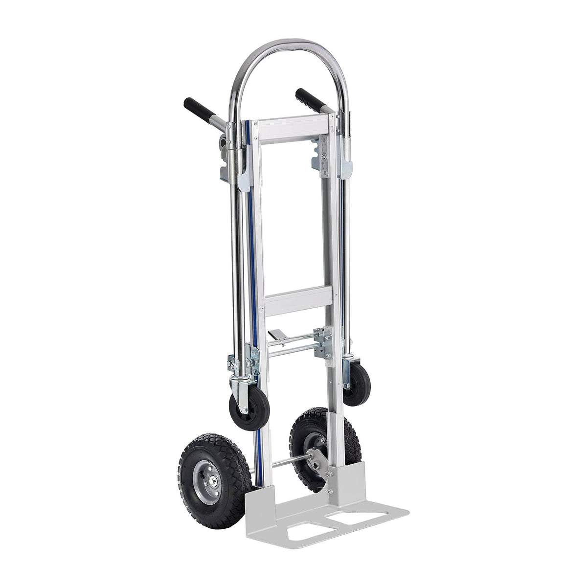 Aluminium Hand Truck 2-in-1 | 363kg Capacity Convertible Folding Trolley | Heavy Duty Utility Cart with Rubber Wheels