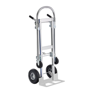 Aluminium Hand Truck 2-in-1 | 363kg Capacity Convertible Folding Trolley | Heavy Duty Utility Cart with Rubber Wheels