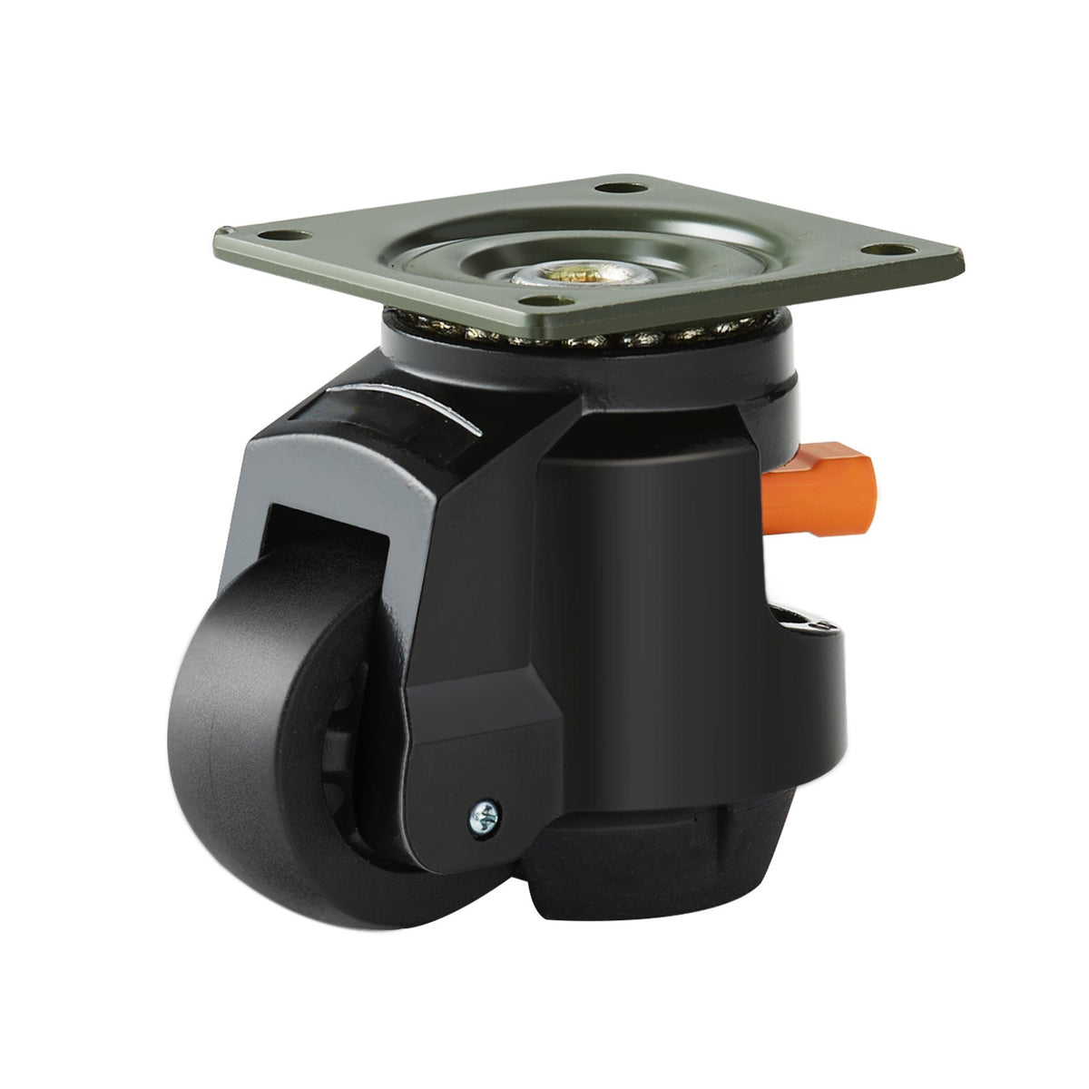 Leveling Casters Set of 4 | 1000kg Load Capacity | 63.5mm Wheels | Adjustable Swivel with Feet